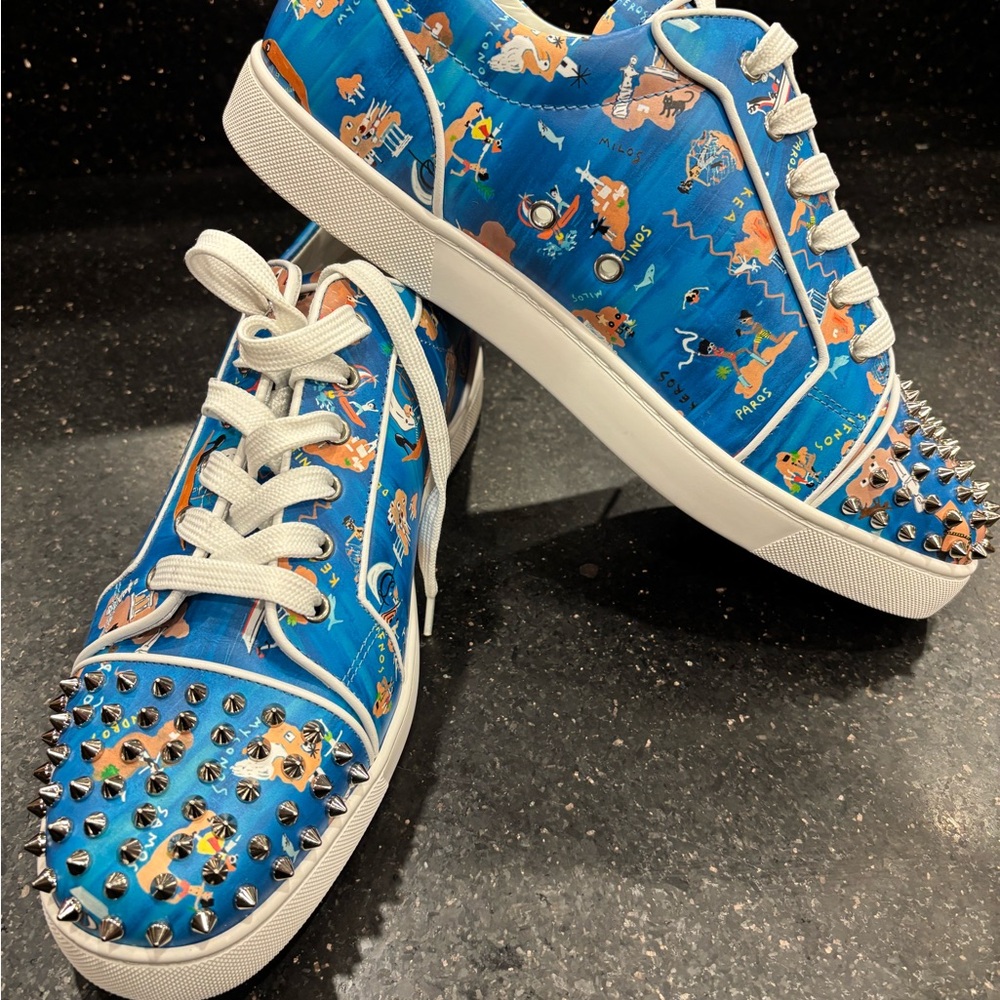 Christian Louboutin Louis Junior Spikes 'Odissey Print'